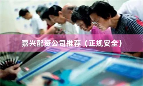 嘉兴配资公司推荐（正规安全）